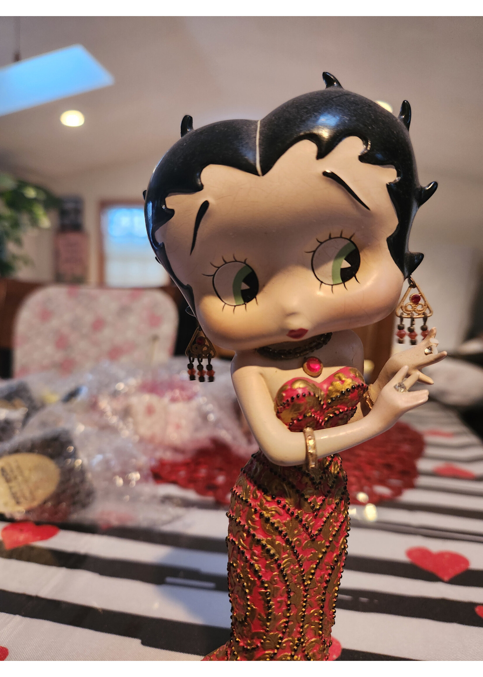 *Missing Fingers The Danbury Mint Betty Boop Dazzling Diva 2005 Figurine 9"