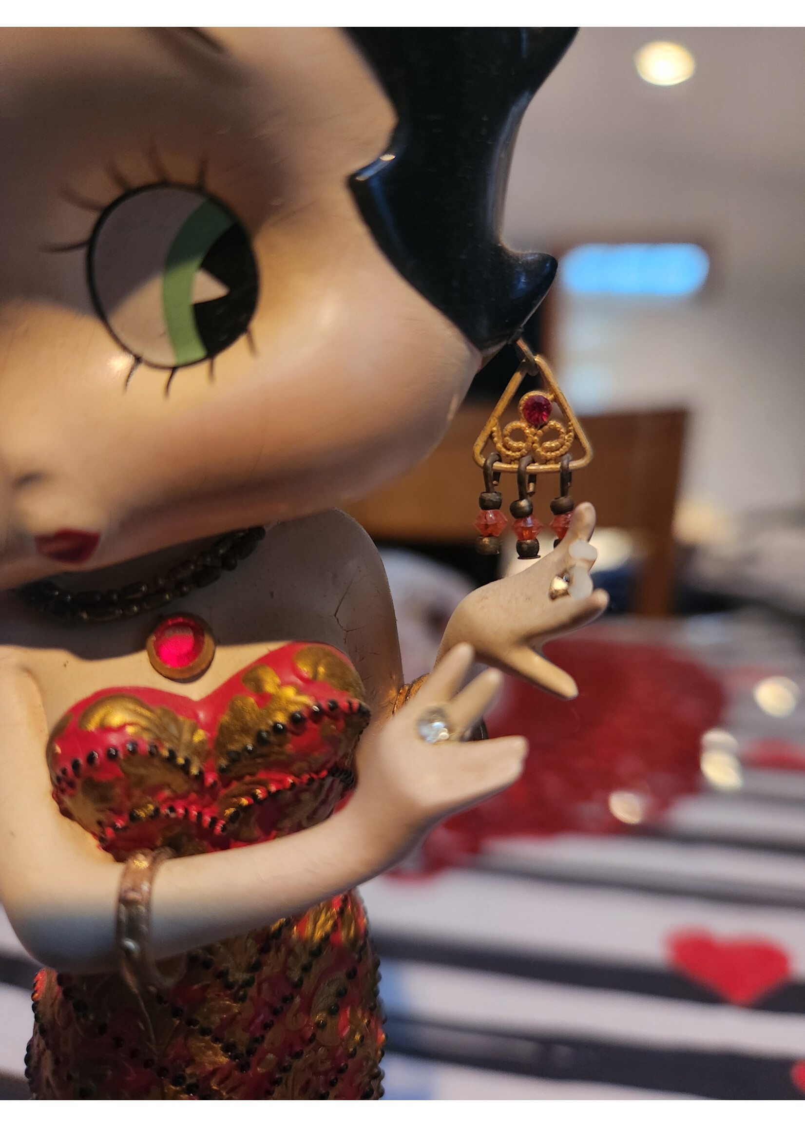 *Missing Fingers The Danbury Mint Betty Boop Dazzling Diva 2005 Figurine 9"