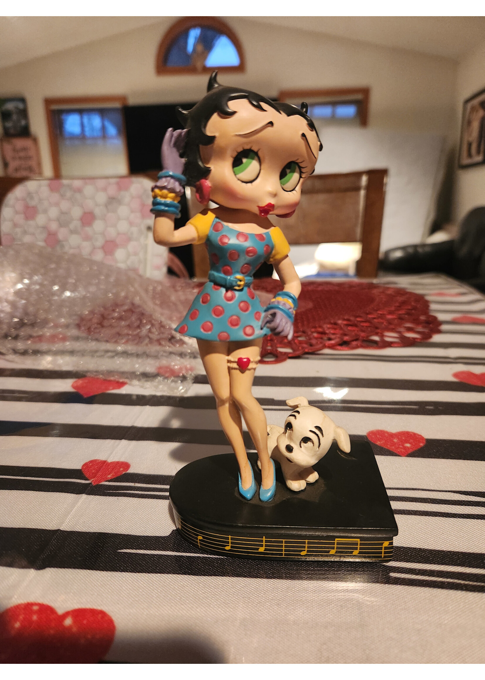 *Missing Microphone Betty Boop 6.5" Collectors Ed. Danbury Mint BETTY SINGS THE BLUES Pudgy