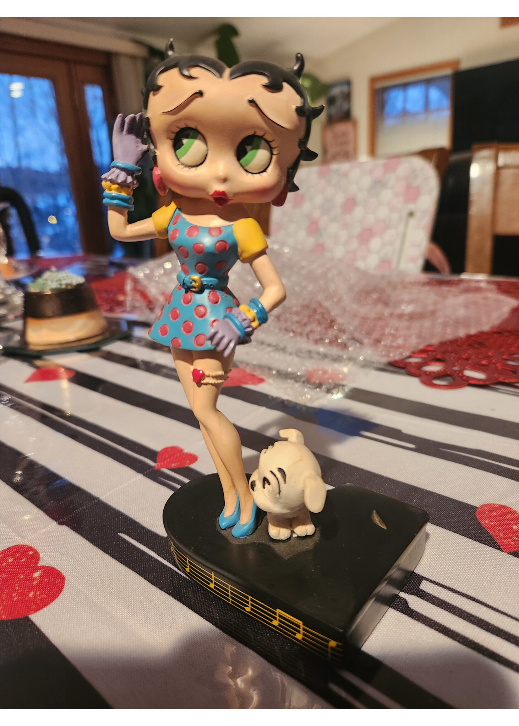*Missing Microphone Betty Boop 6.5" Collectors Ed. Danbury Mint BETTY SINGS THE BLUES Pudgy