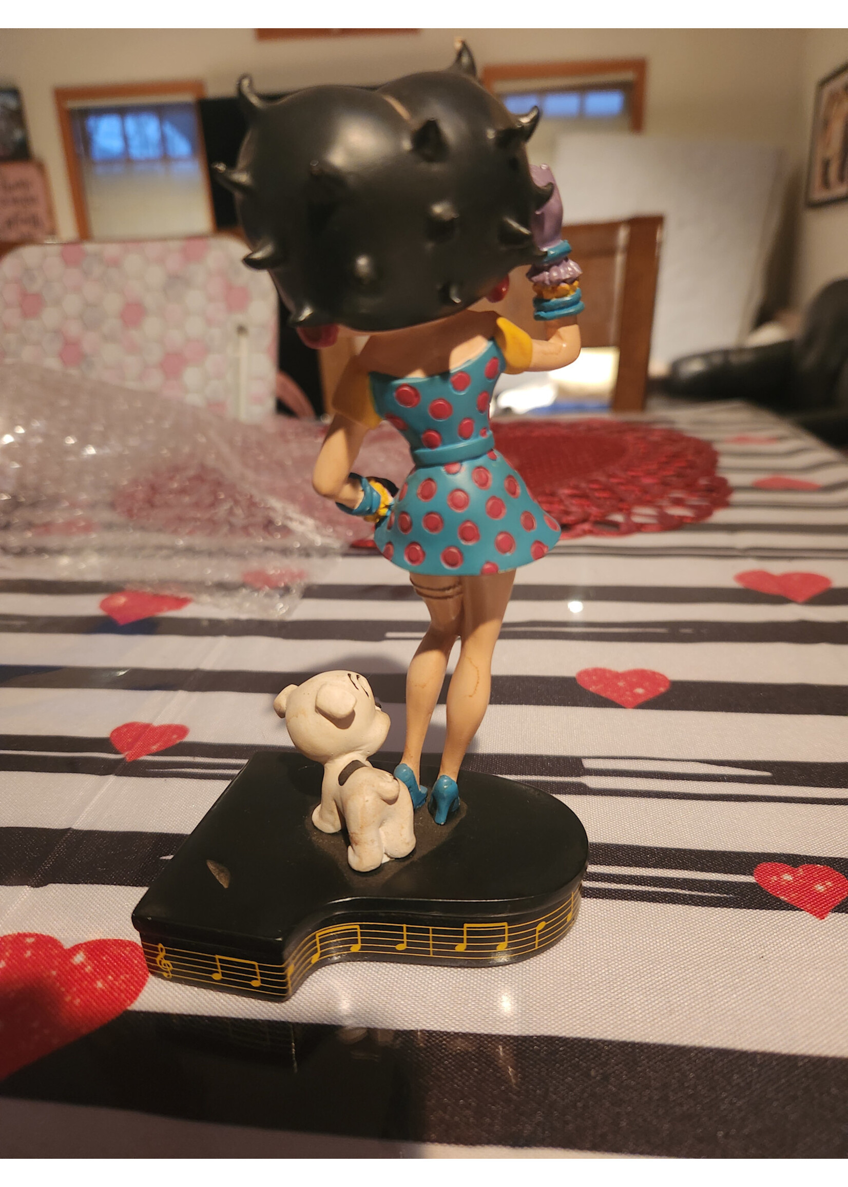 *Missing Microphone Betty Boop 6.5" Collectors Ed. Danbury Mint BETTY SINGS THE BLUES Pudgy