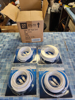 Lot of 4 Commercial Electric 25 ft. CAT5E UTP White Patch Cord Network Ethernet Cable
