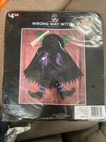 Outdoor Wrong Way Witch decoration