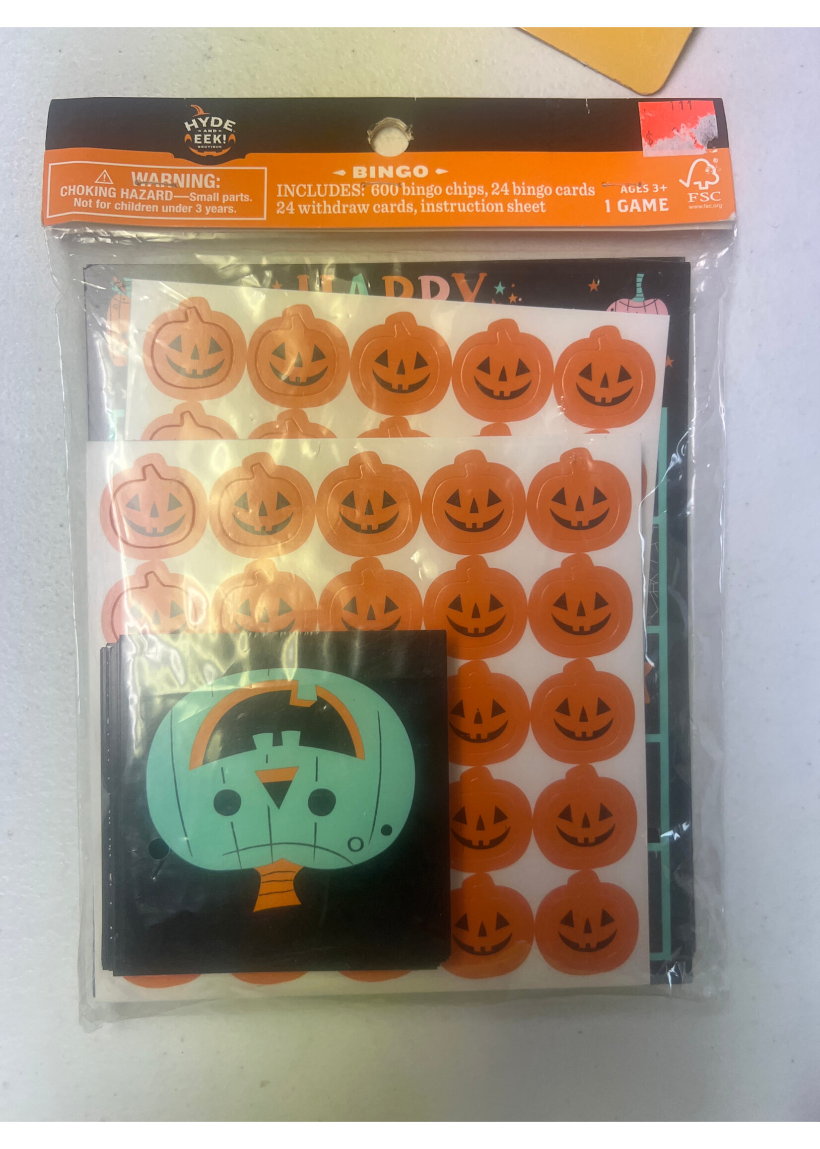 Hyde & Eek Halloween Bingo set