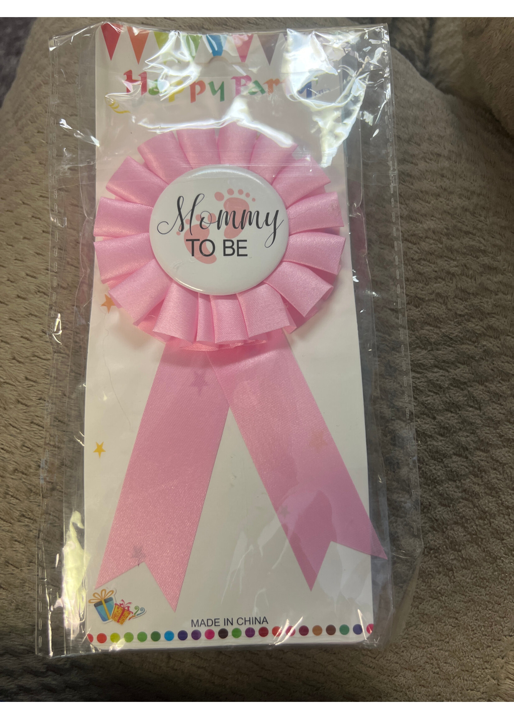 Party Supplies- Mommy To Be & Daddy To Be Ribbons