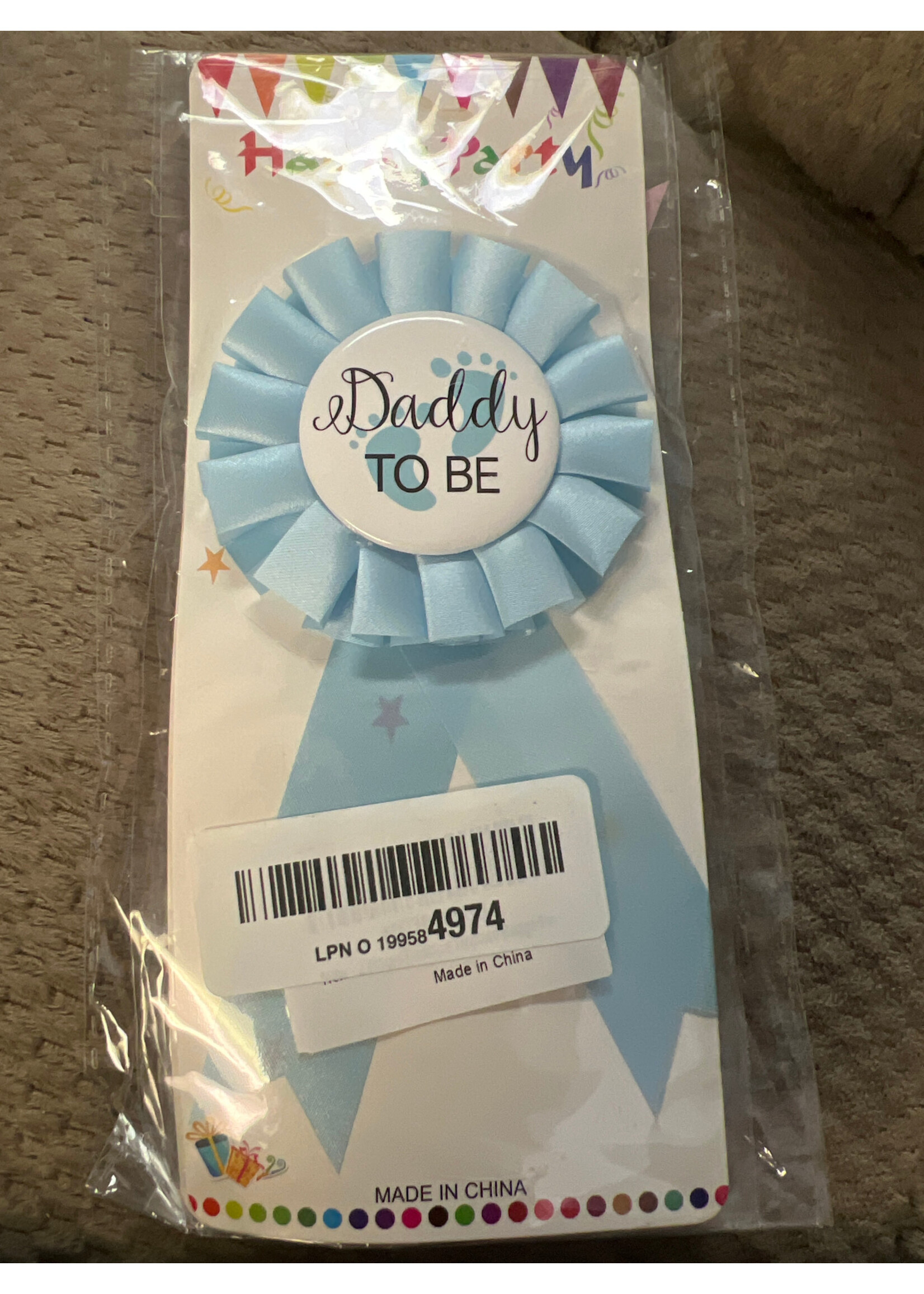 Party Supplies- Mommy To Be & Daddy To Be Ribbons