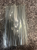 25 ct Gray Plastic Knives disposable silverware