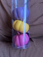 Mini Plastic Pumpkins - purple, pink, yellow 3ct