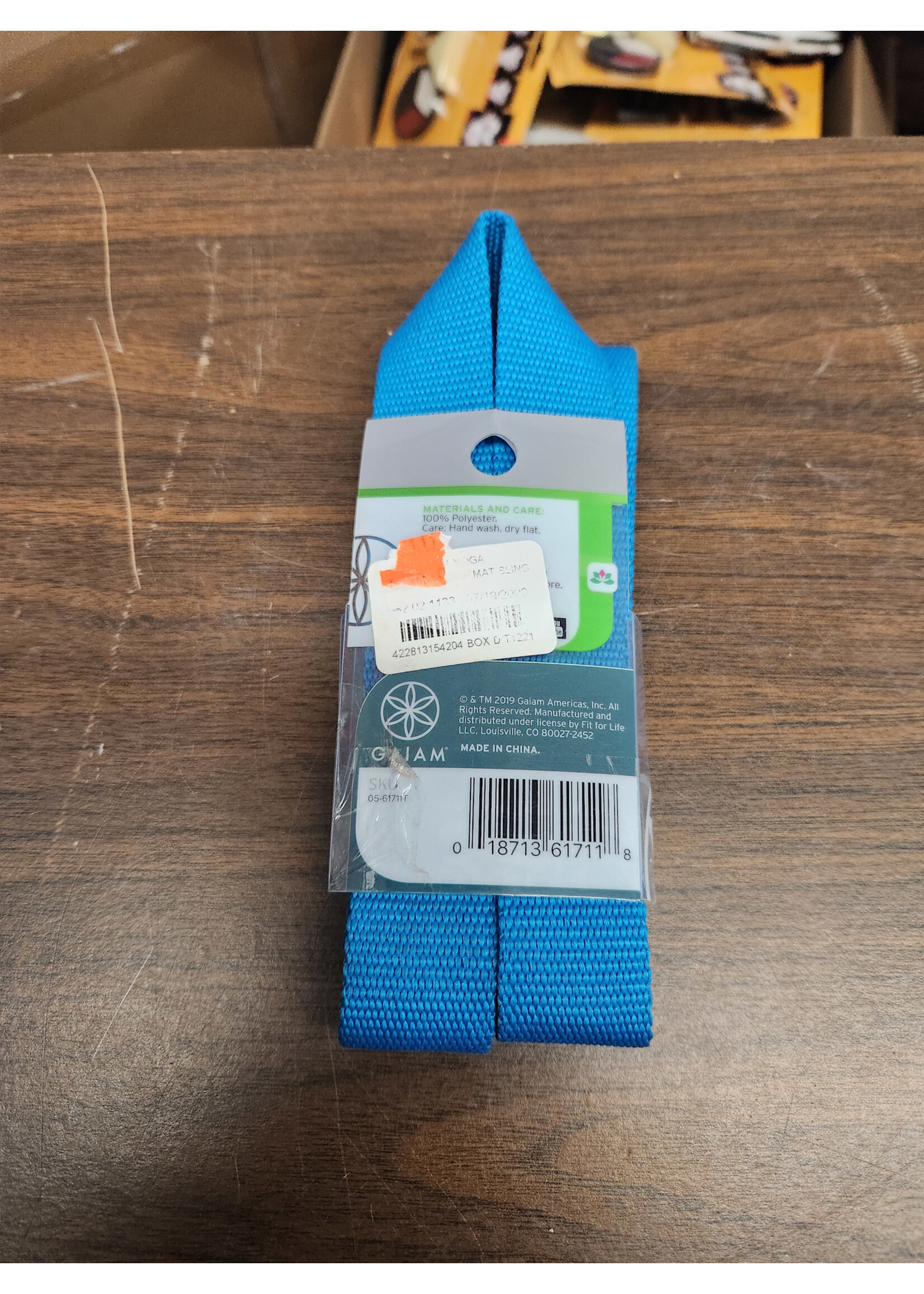 GAIAM Easy Cinch Blue Yoga Mat Sling