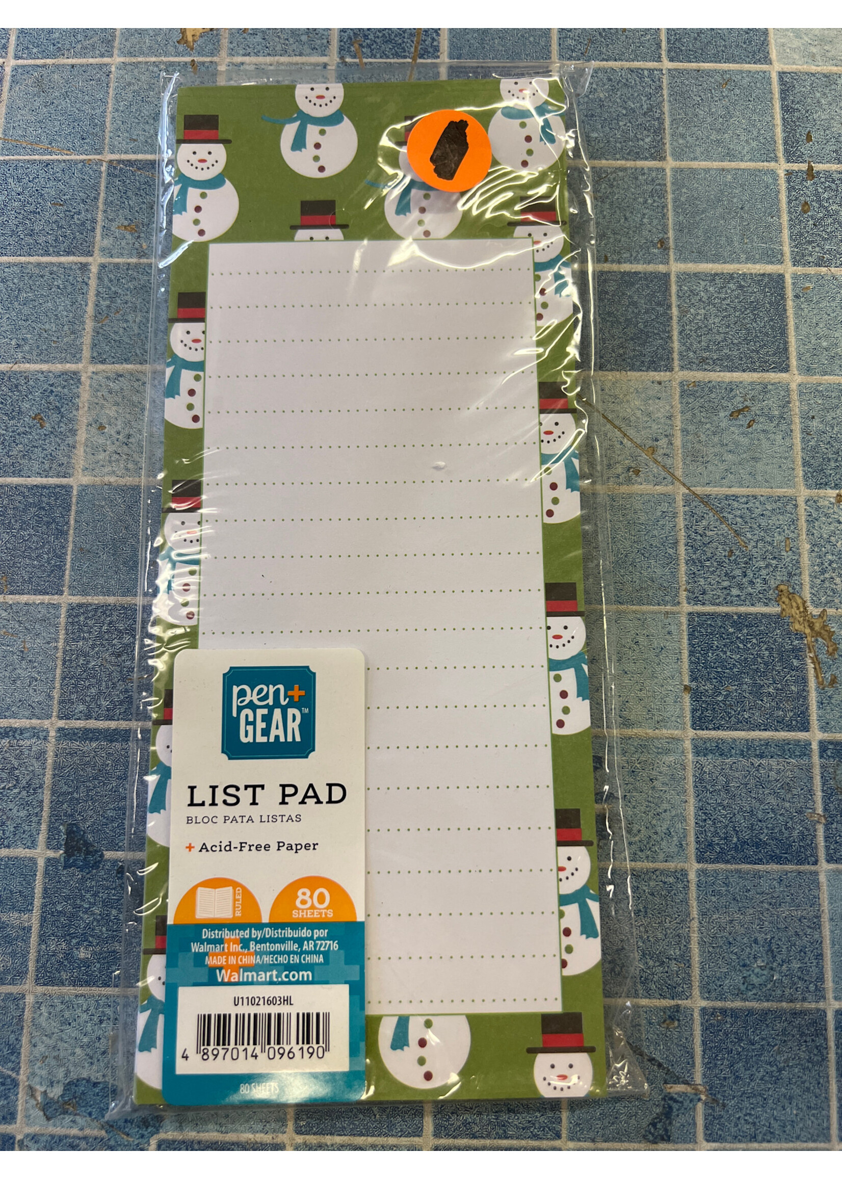 PenGear List Pad Snowmen