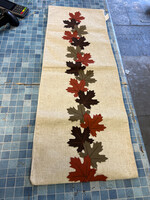 Fall Table Runner w/ maple leafs 70”x13”