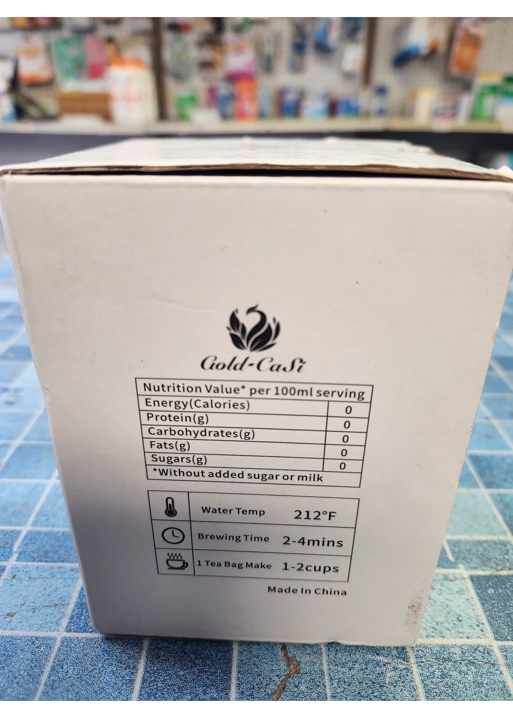 Gold-Casi Oolong Tea Bags, Bai Ye Chinese Oolong 20 Tea bags Milan Xiang