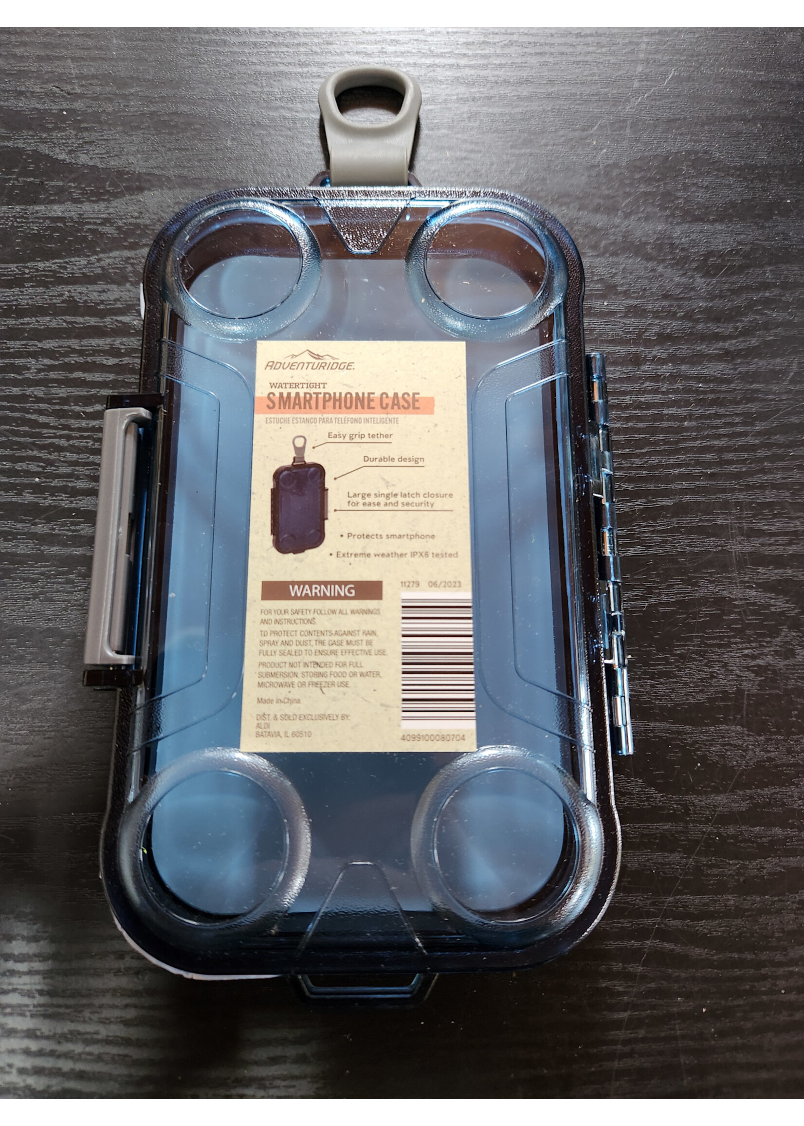 Adventuridge WaterTight 6" Smartphone Case Compatible Extreme Weather IPX6 Blue Tint