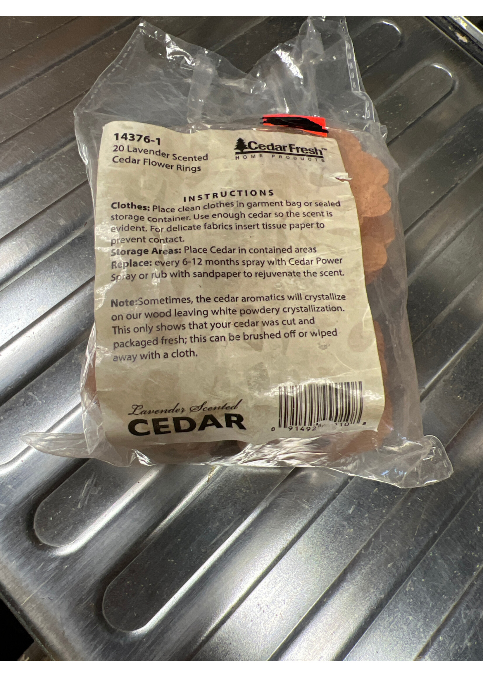 Cedar Fresh Bag of 20 Lavender Scented Cedar flower rings