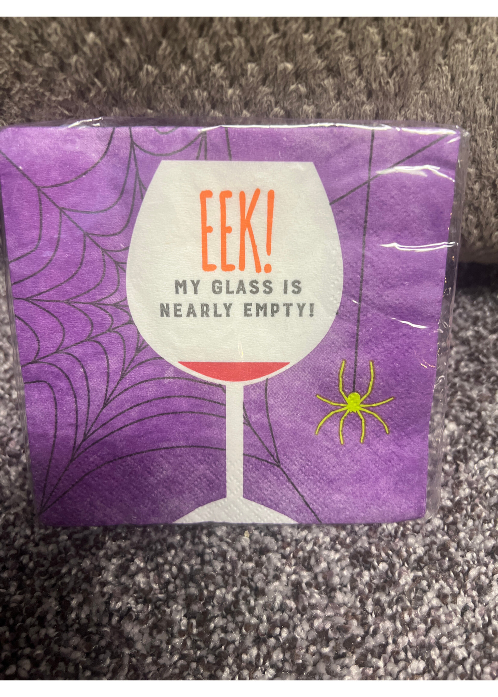 Eek! My Glass is Nearly Empty 16ct beverage napkins
