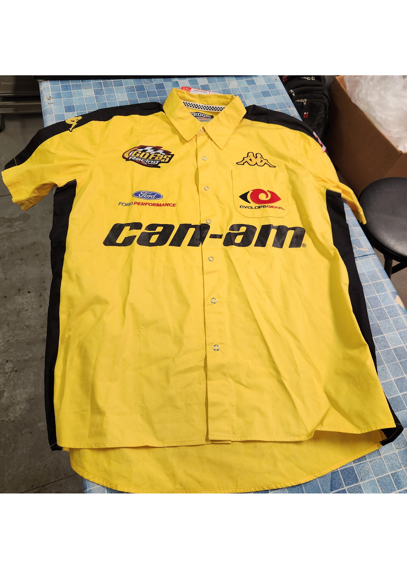 Kappa Mens XL  Ford Can-am Go FAs Racing  Snap Button Up #32