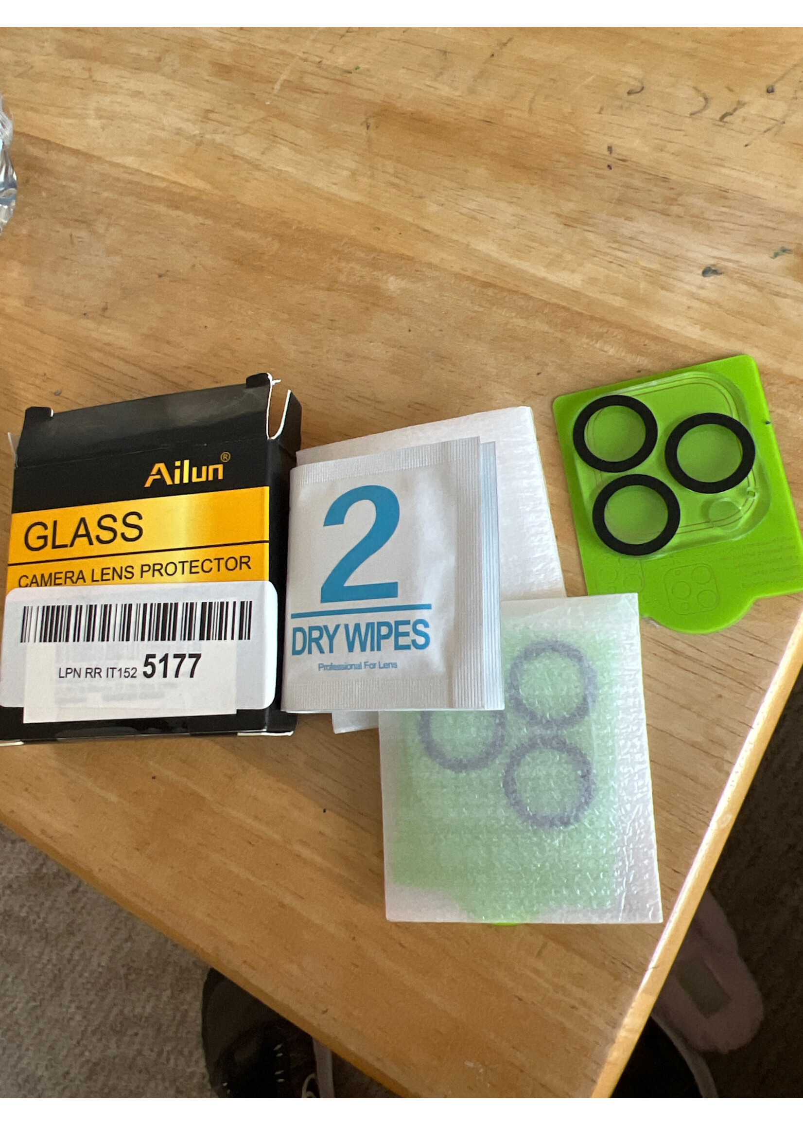 Open box- Ailun Glass Camera Lens Protector for iPhones 2pk