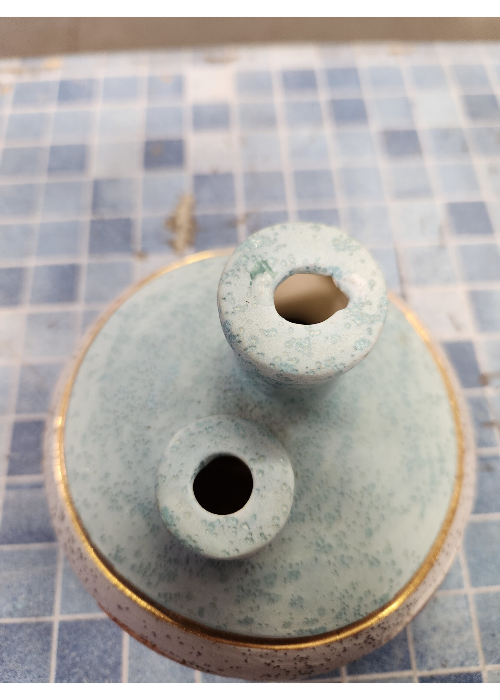 VTG Southwestern Native American Pottery Double Wick