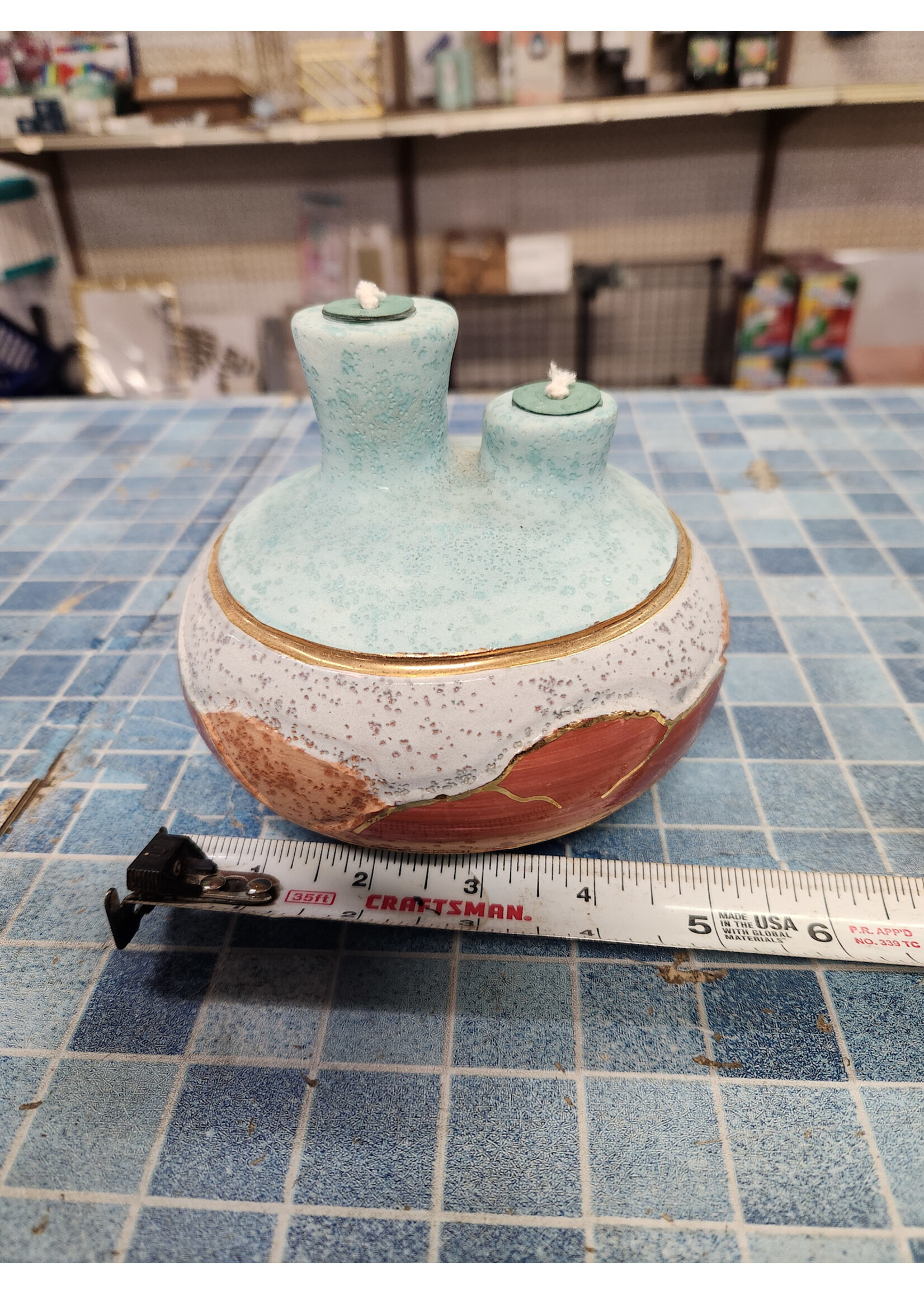 VTG Southwestern Native American Pottery Double Wick
