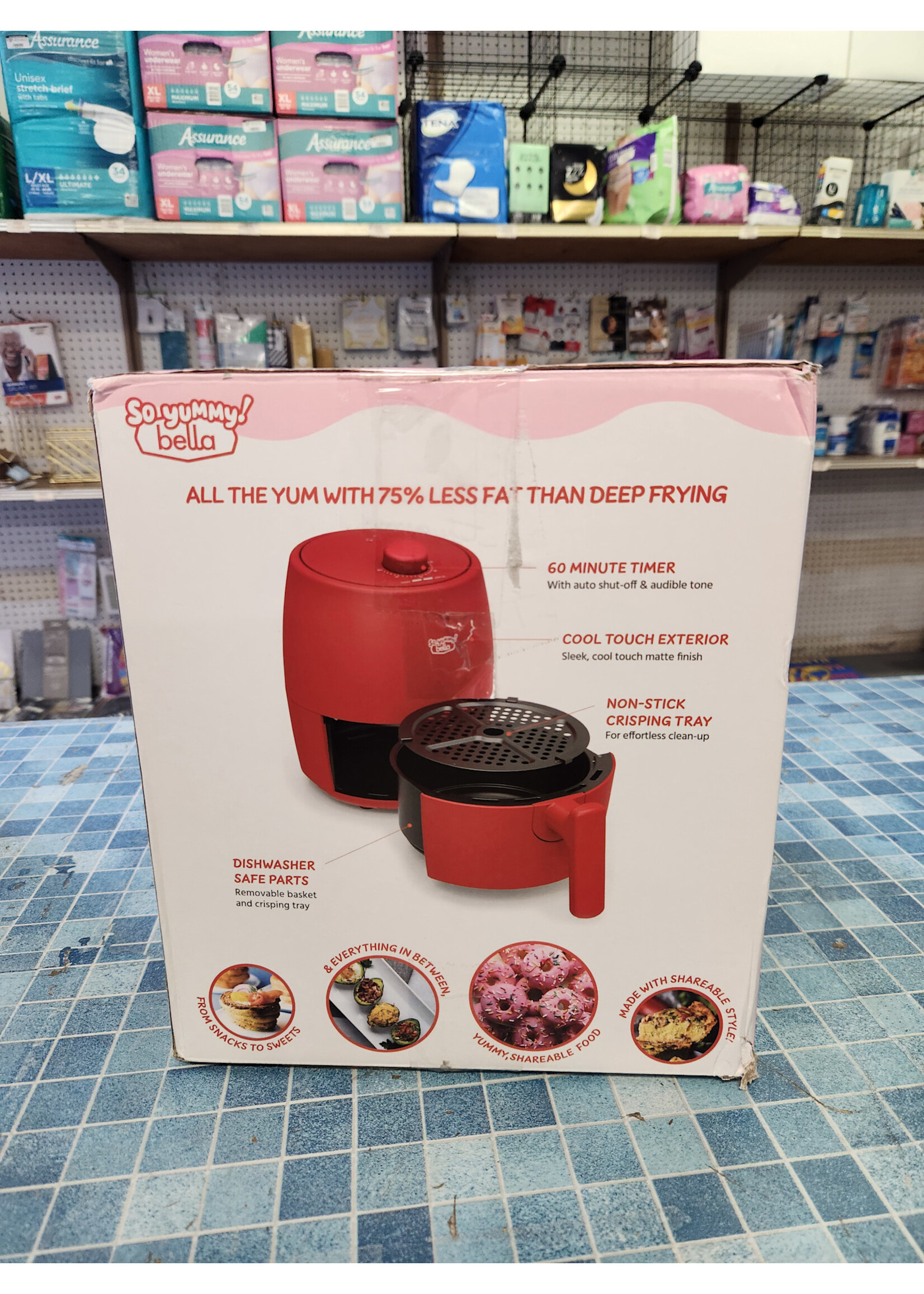 So Yummy by bella 2.0qt Air Fryer Red