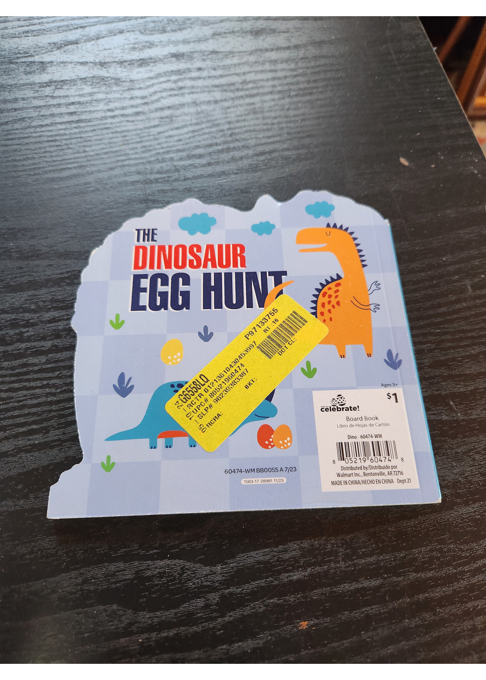 The Dinosaur Egg Hunt Cardboard Book