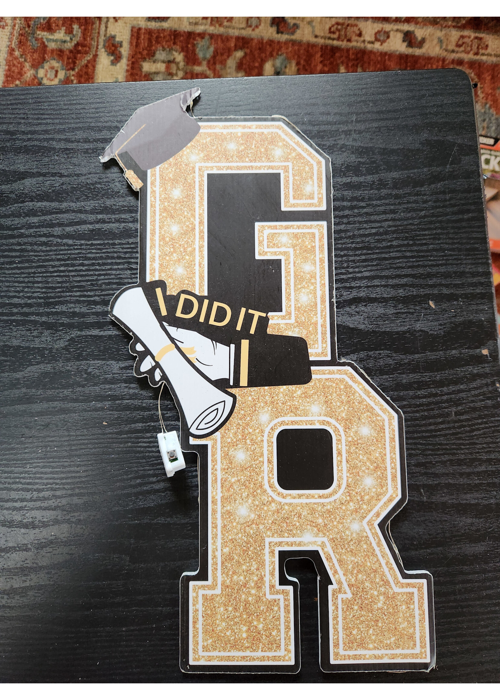 Light Up I Did It Graduate Sign 17"