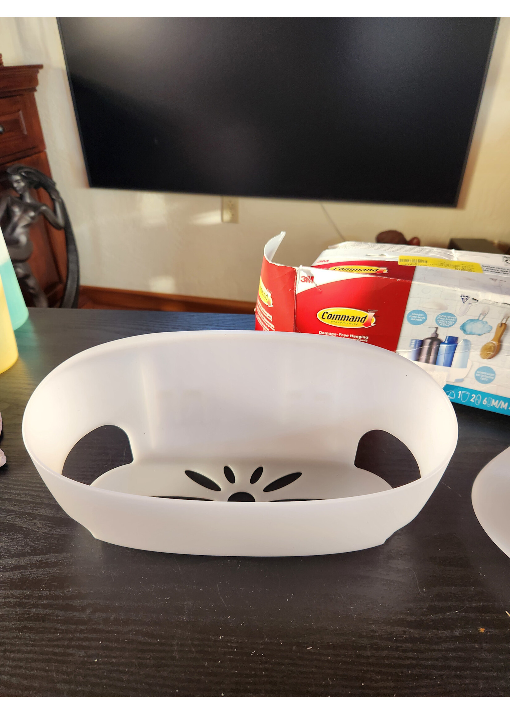 *Only Caddy, and Soap Dish, No Strips Command/Plastic Mount Piece Bath Set