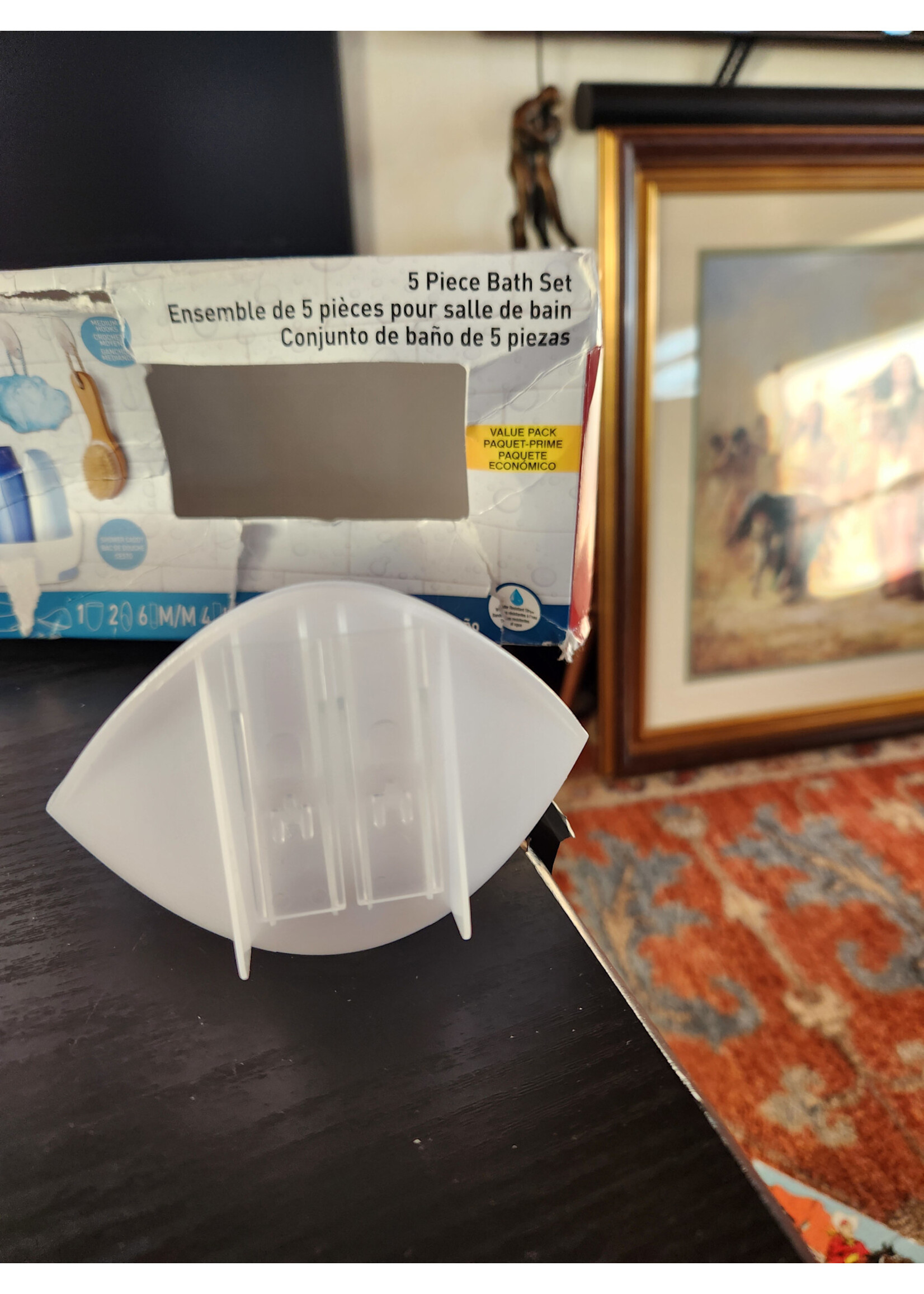 *Only Caddy, and Soap Dish, No Strips Command/Plastic Mount Piece Bath Set