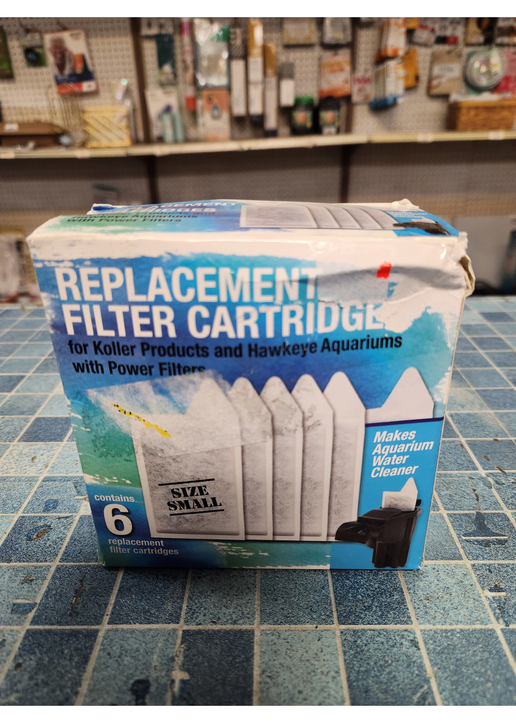 Koller Products Replacement Filter Cartridges - Small, 6-Pack  Hawkeye 45GPH AQ10FC-60