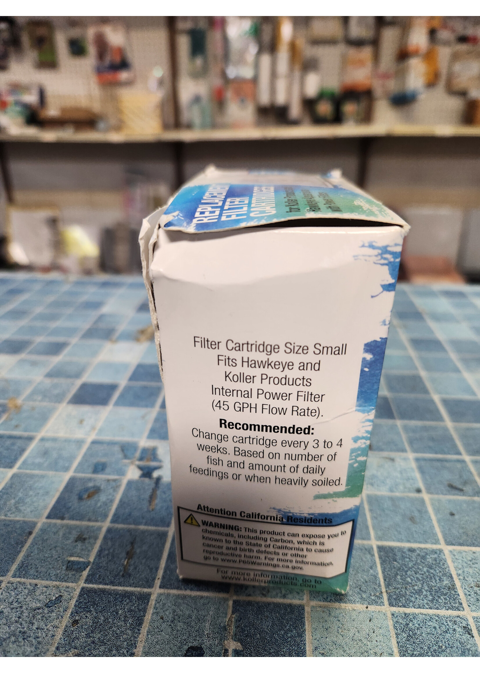 Koller Products Replacement Filter Cartridges - Small, 6-Pack  Hawkeye 45GPH AQ10FC-60
