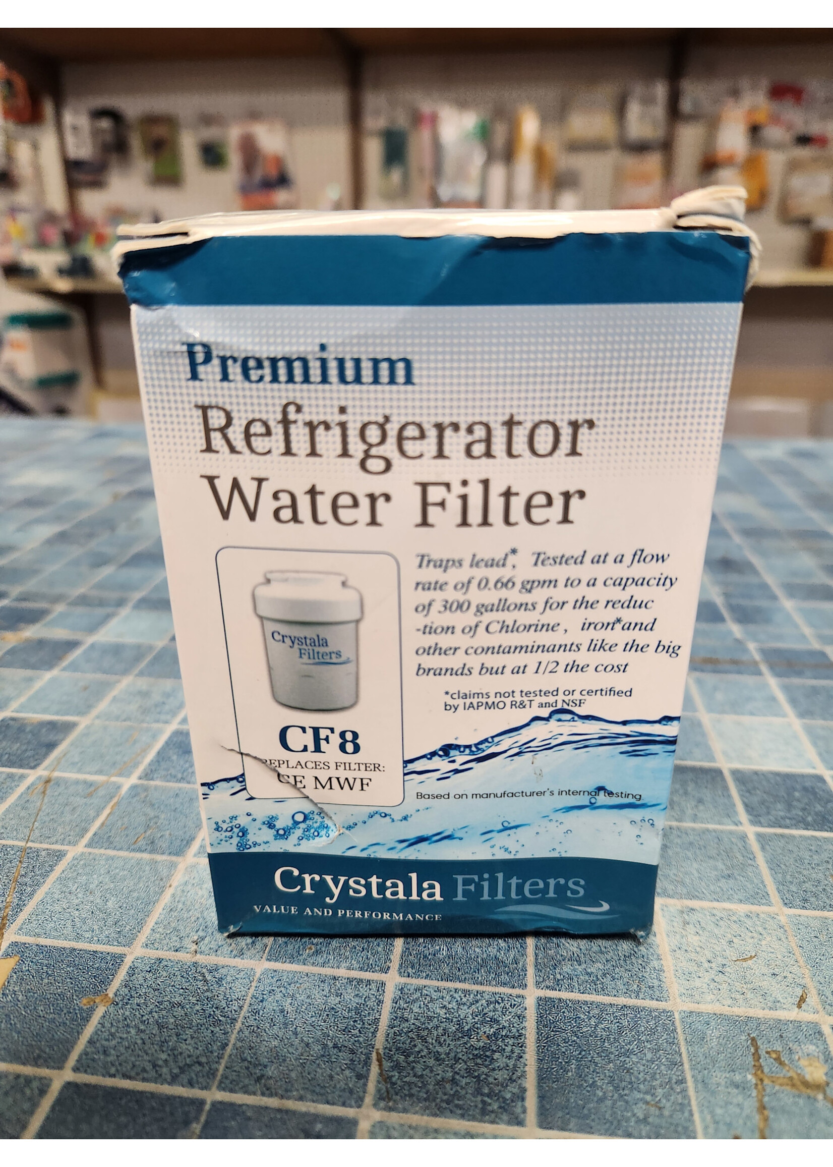 Crystala CF8 Premium Refrigerator Water Filter Replaces GE MWF