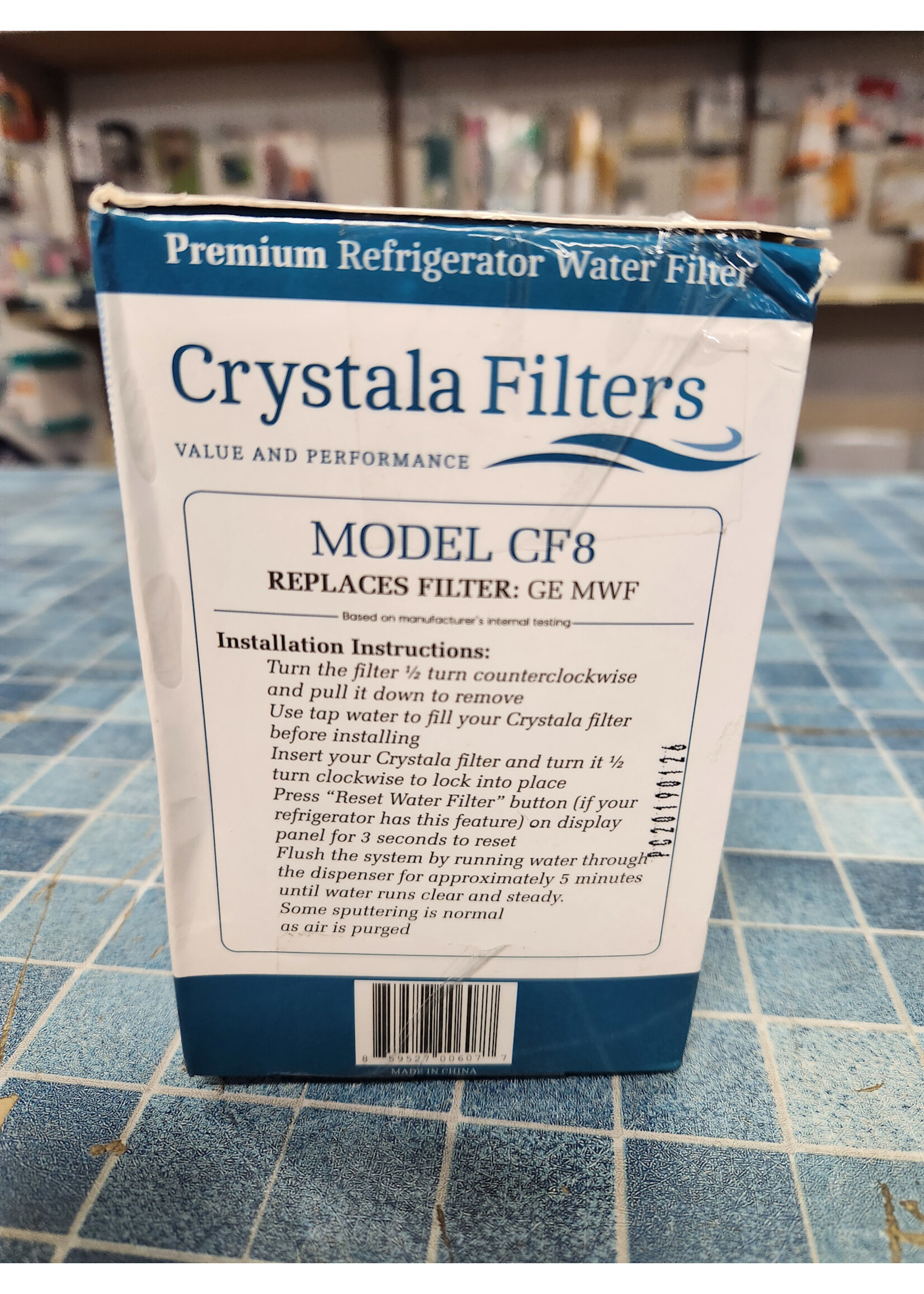 Crystala CF8 Premium Refrigerator Water Filter Replaces GE MWF
