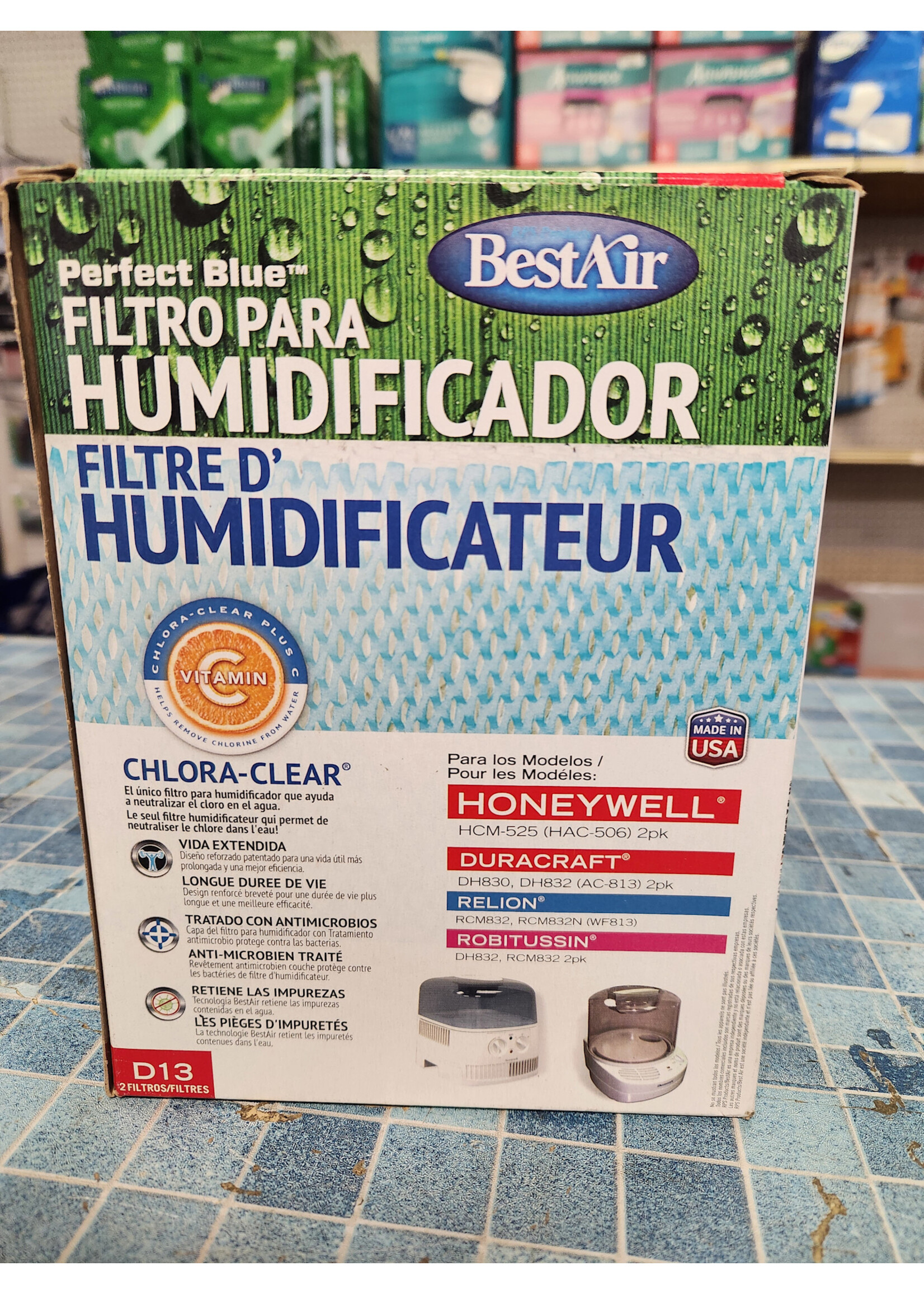 Best Air Humidifier Wick 2 pk  Duracraft Honeywell Relion Robitussin D13 HCM-525 DH830 RCM832 DH832