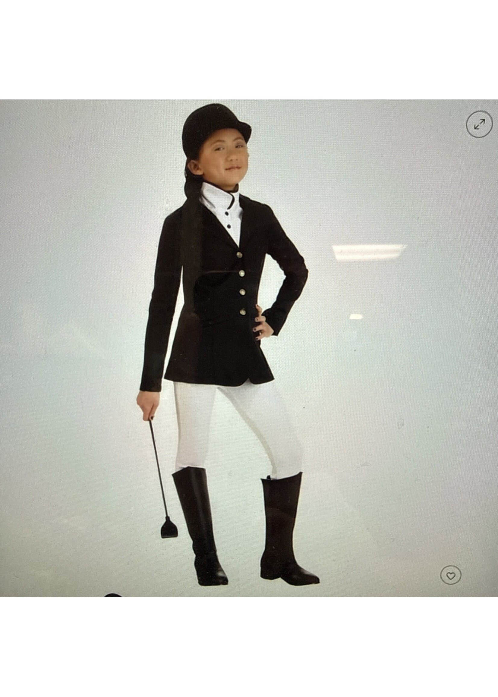 HalloweenCostumes.com Girl's Equestrian JockeyCostume - S Black/white