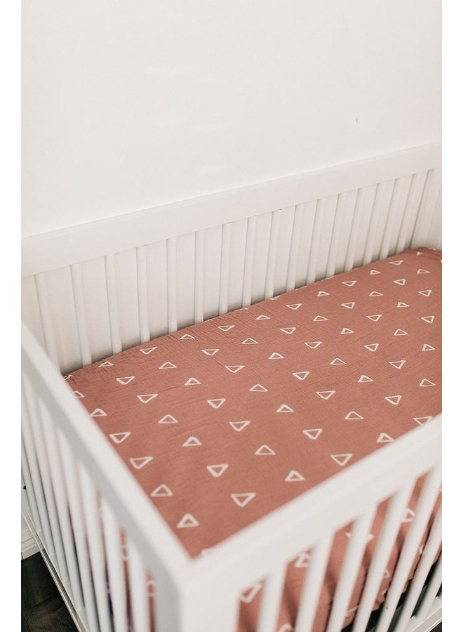 blush crib sheet