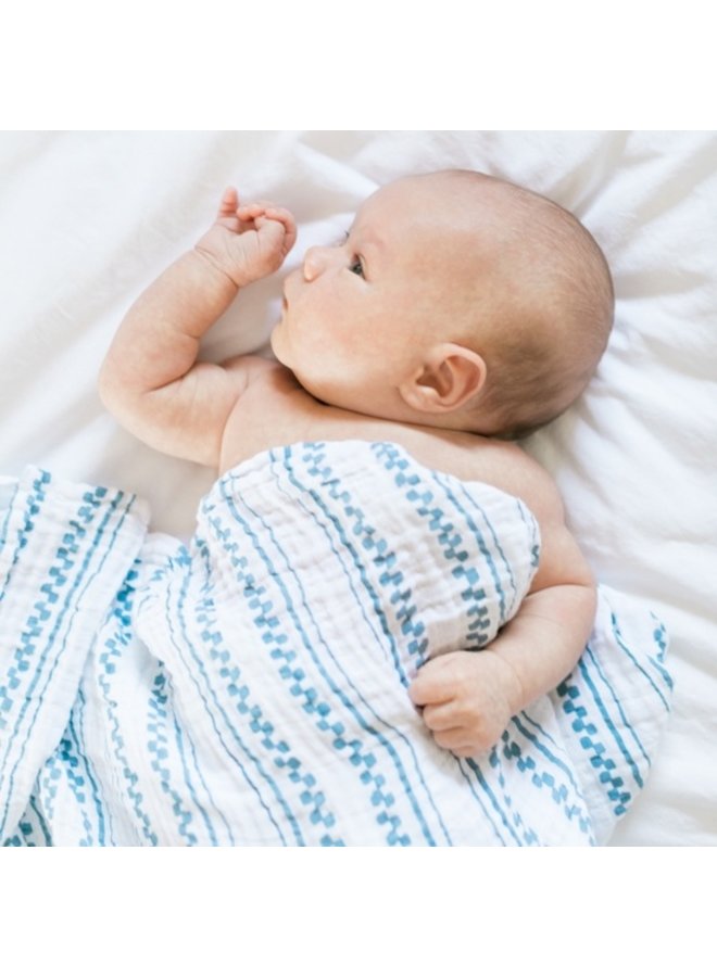 swaddle with cellular blanket