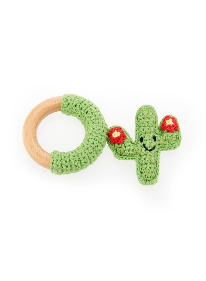 Cactus Wooden Teether Ring
