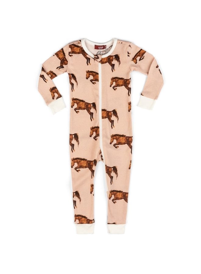 Horse Zip Pajamas