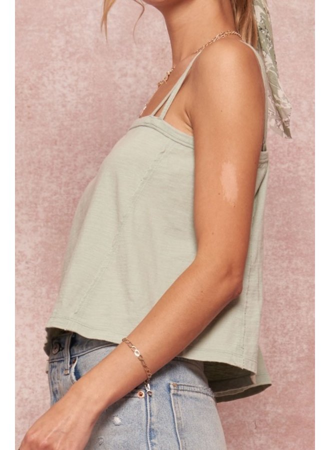 One Shoulder Cropped Tee
