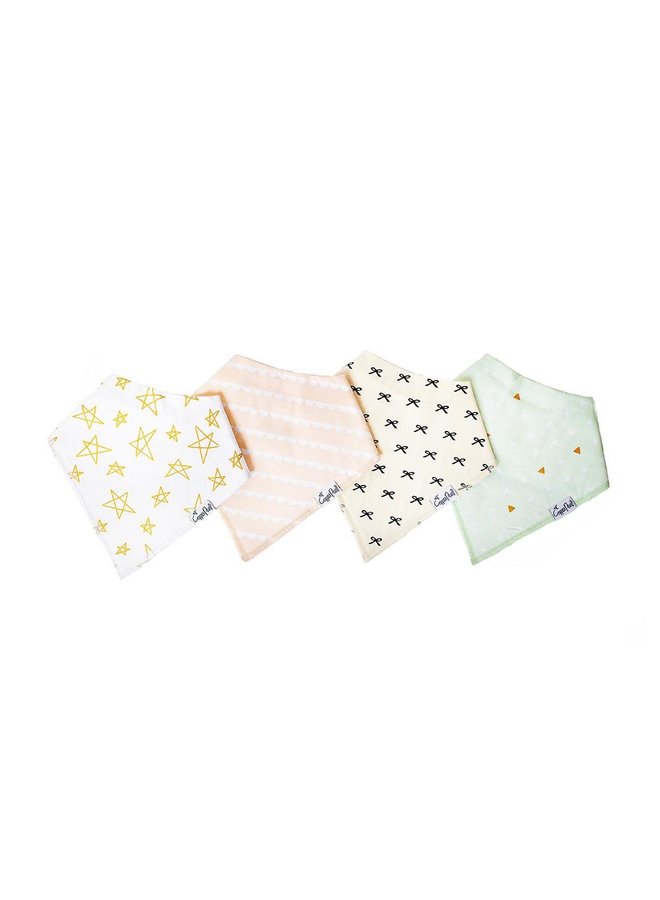 4-Pack Bandana Bib Set