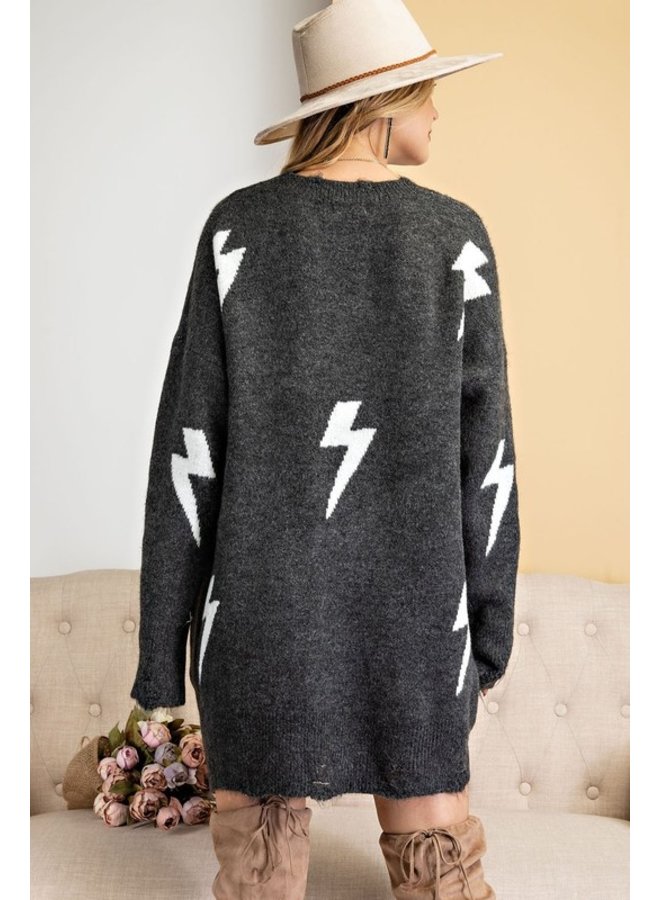 Lightning Bolt Sweater Dress