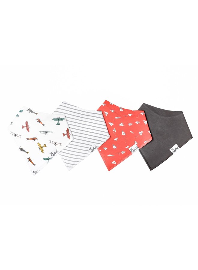 4-Pack Baby Bandana Bib Set