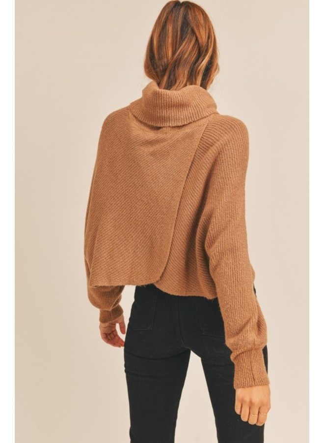 Dolman Sleeve Turtleneck Sweater 