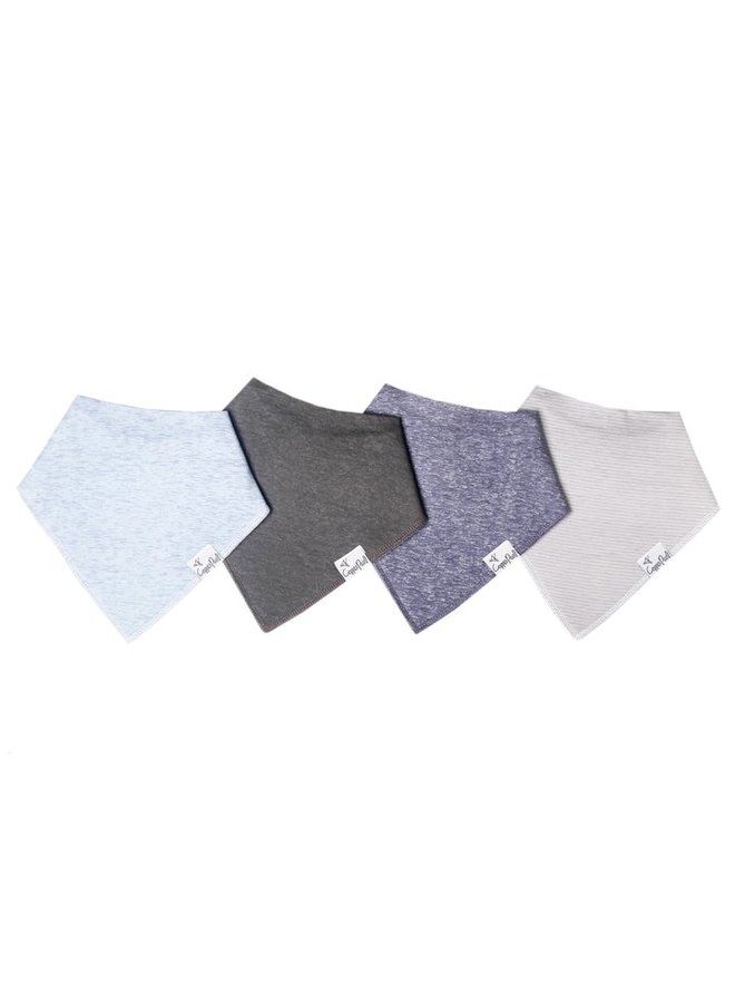 4-Pack Baby Bandana Bib Set