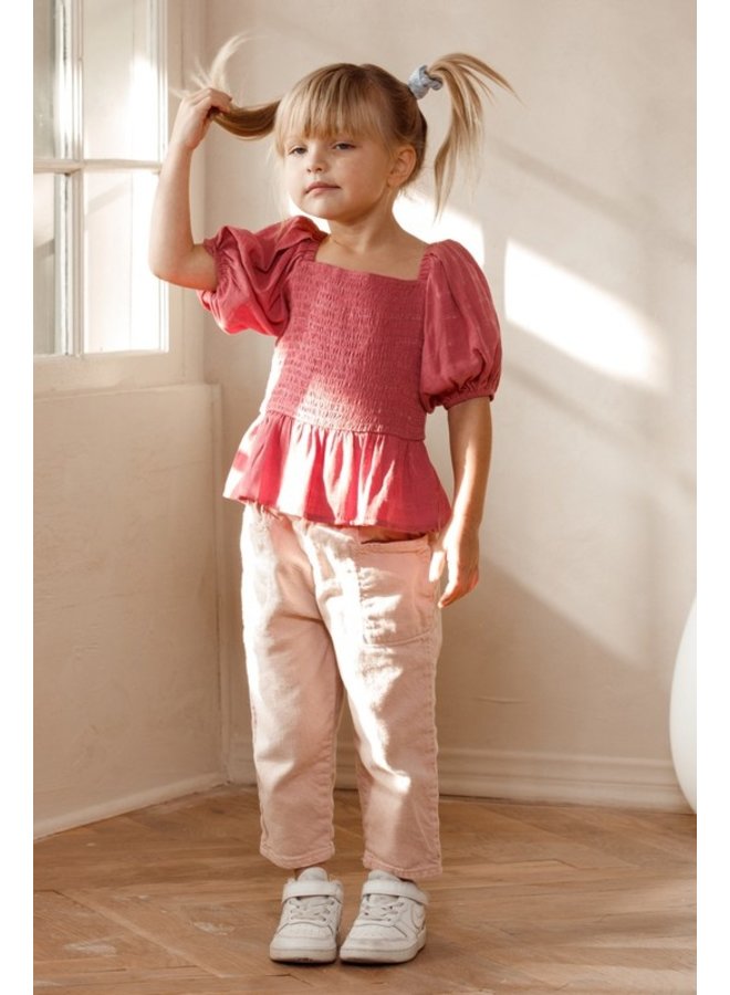 Square Neck Smocked Top