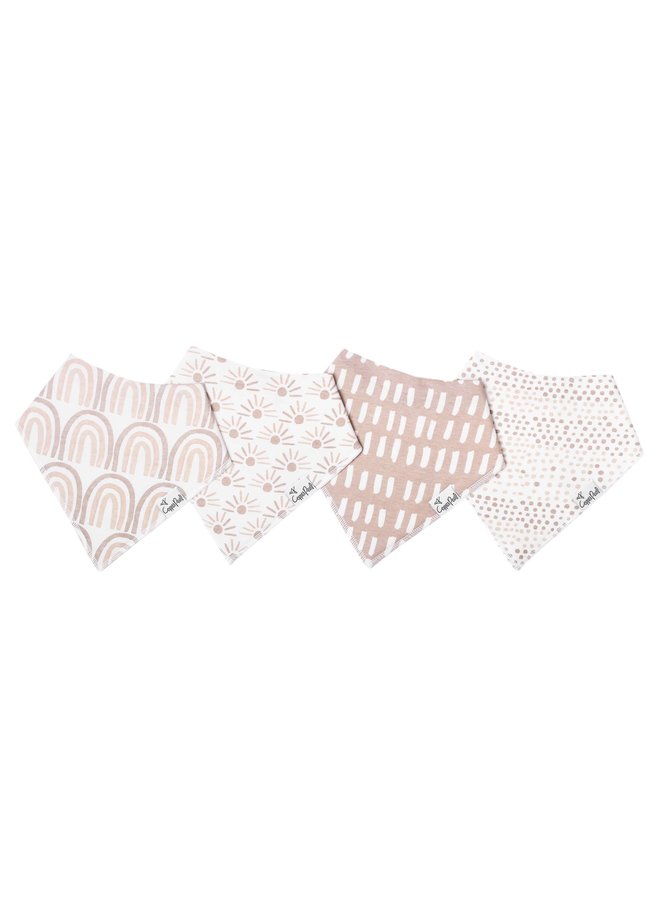 4-Pack Bandana Bib Set