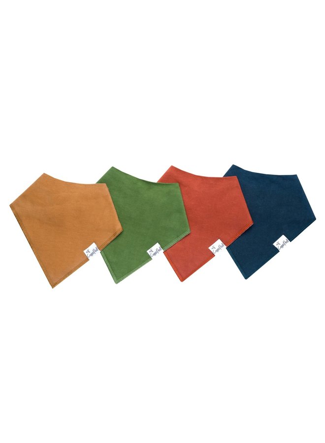 4-Pack Baby Bandana Bib Set