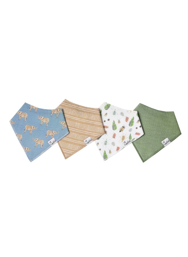 4-Pack Bandana Bib Set