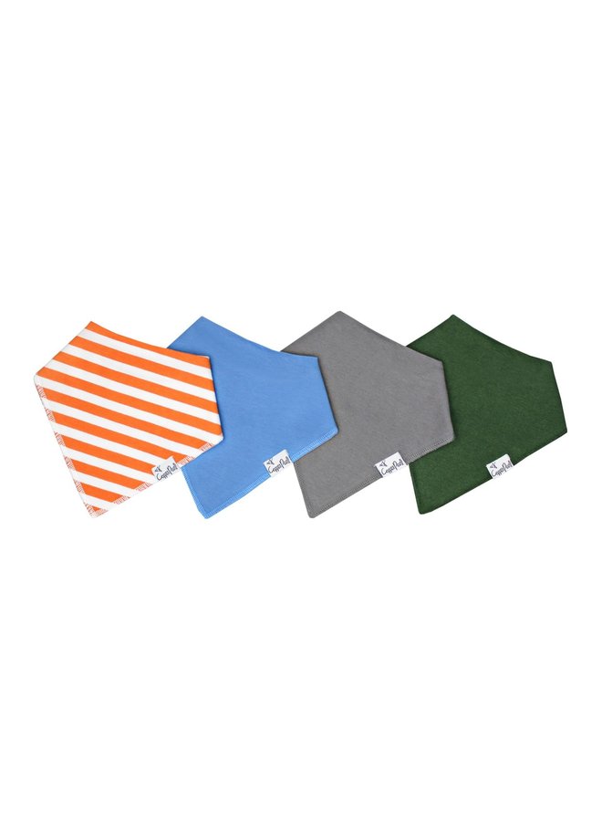 4-Pack Bandana Bib Set