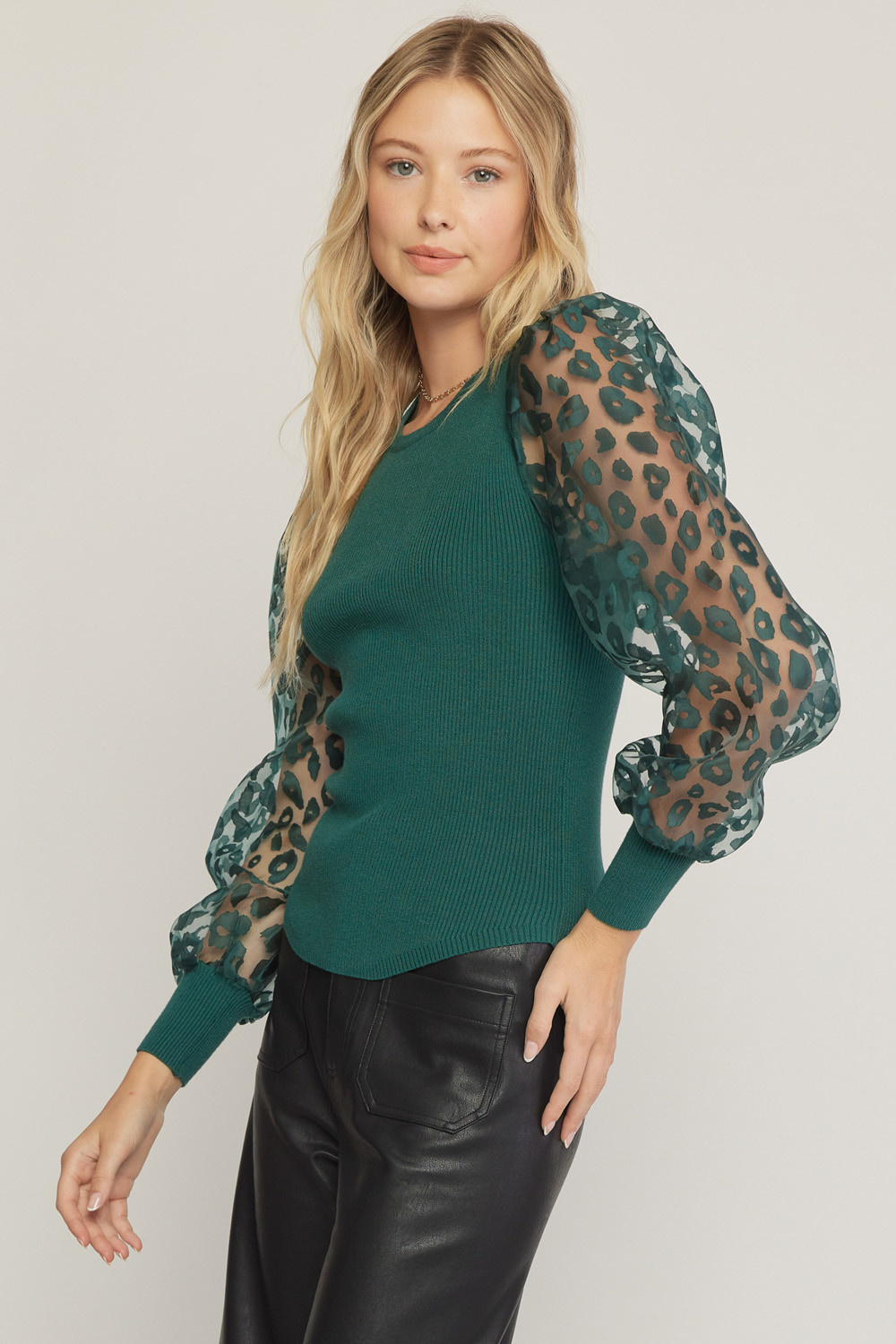 Statement Sleeve Sweater - Kirby's Kloset